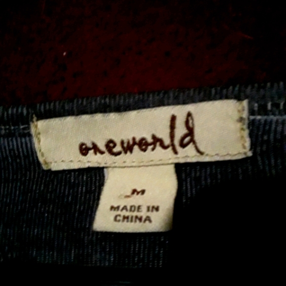 One World Women's Mid Length Sleeve Blouse/Tee - Picture 7 of 10